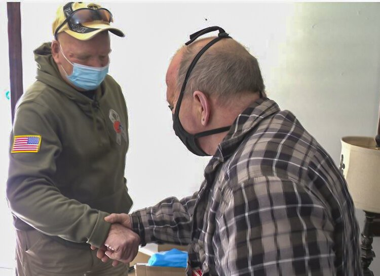Lake County veteran, Don Buckholz and Army veteran and Cleveland resident,Terrance Dewalt