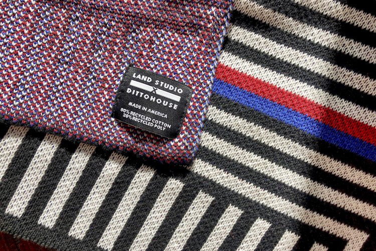 Throughout 2021 LAND is partnering with some of Cleveland's most talented artists to create unique gift items to commemorate 10 years starting with this scarf designed by local textile artist Molly Fitzpatrick of DittoHouse.