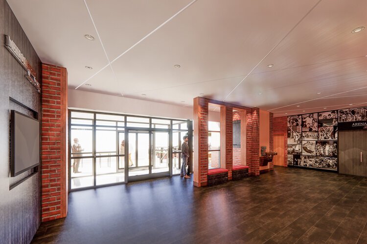 Karamu House campus expansion south lobby rendering