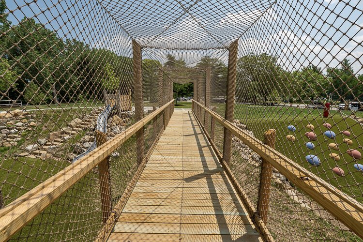 The new "Lindsey Family Play Space" playground at Upper Edgewater