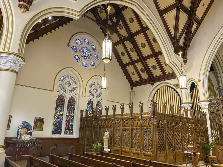 Interior view of the alter at St. Paul’s