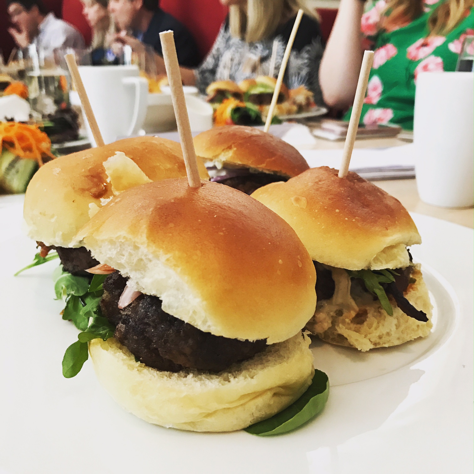 Blended burger slides from Thyme2, Creekside, Astoria Market, and Zack Bruell