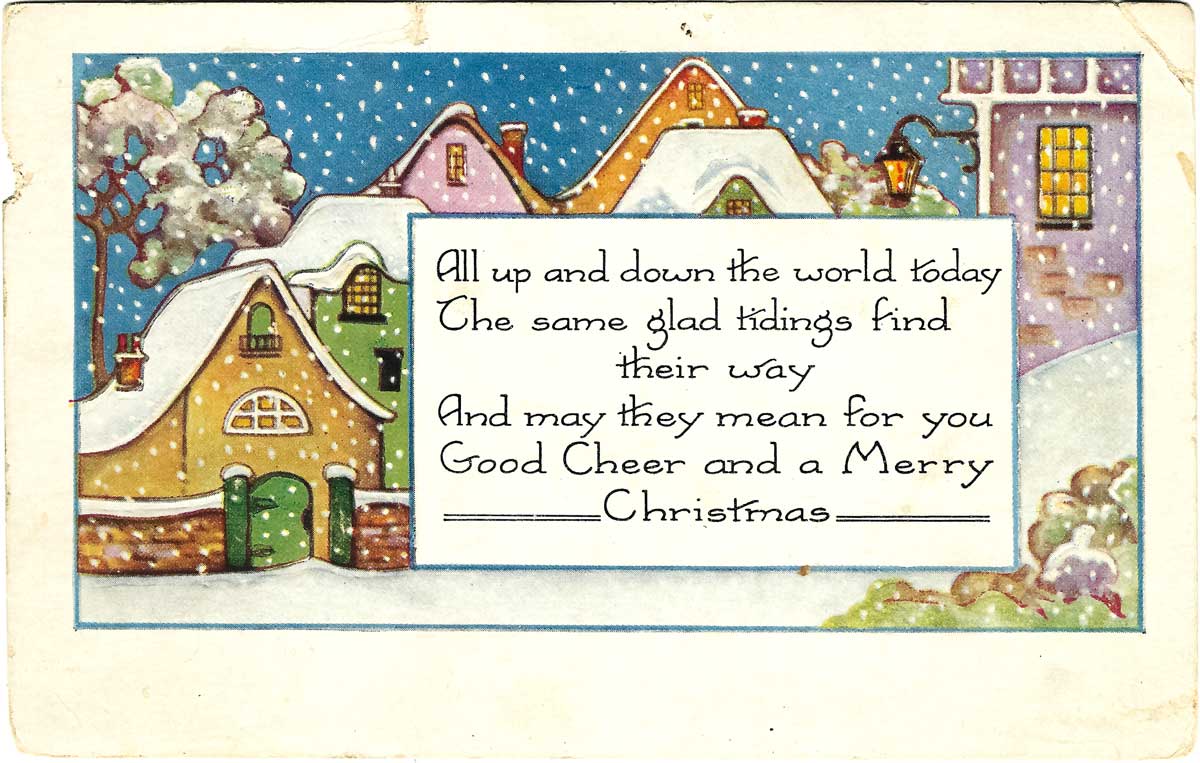 Christmas poem (ca 1924)
