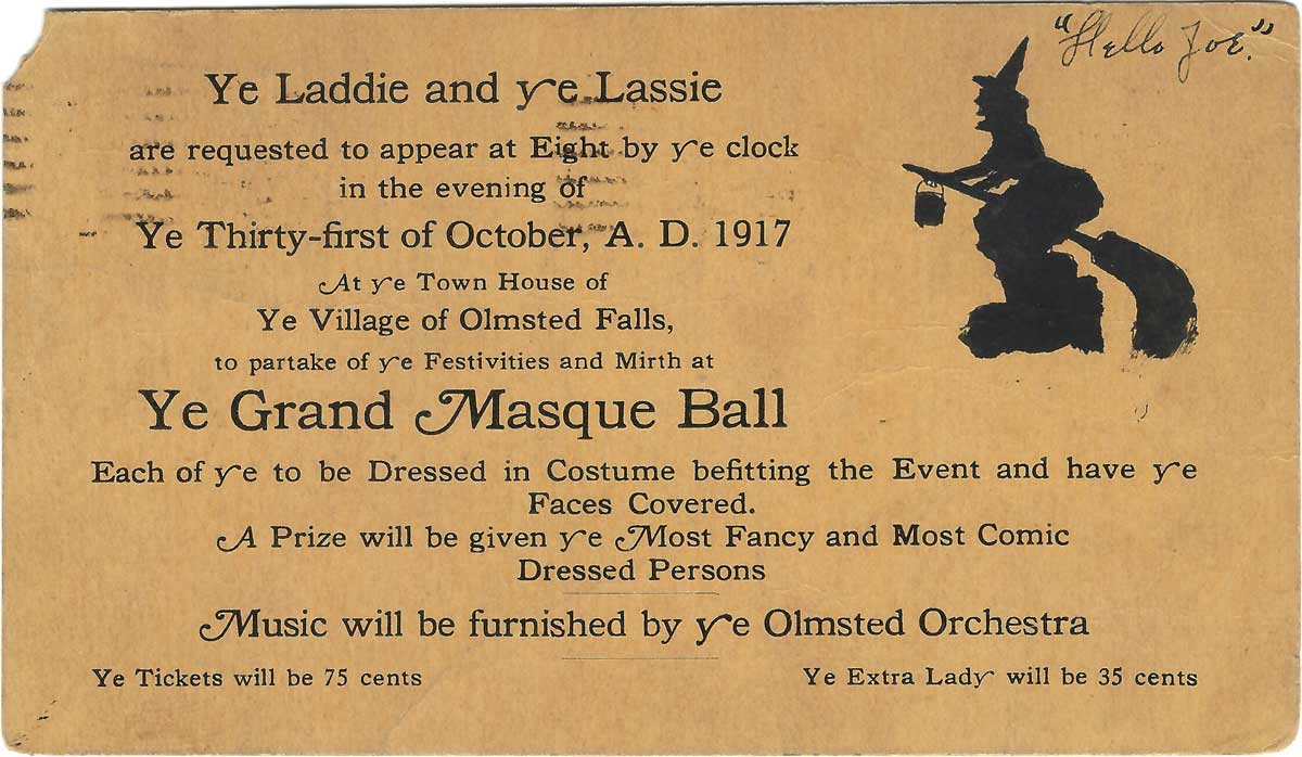 Olmsted Falls Grand Masque Ball 1917