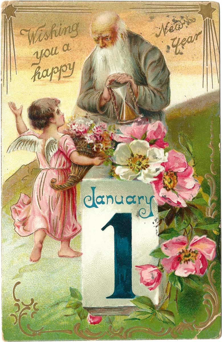 Wishing You a Happy New Year (ca 1908)