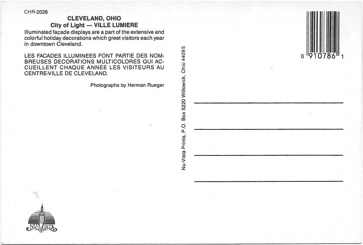 Season's Greetings from Cleveland (ca. 1990s), back