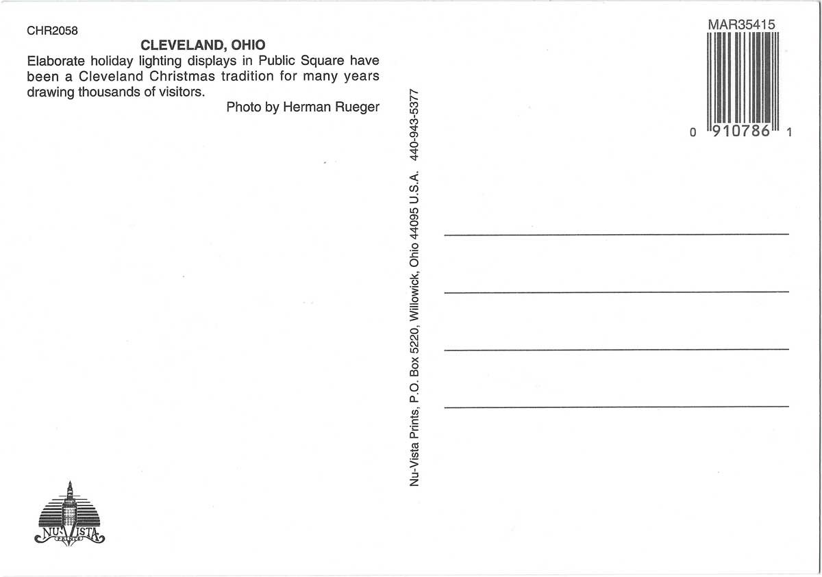 Public Square, Cleveland, ca 2000, back